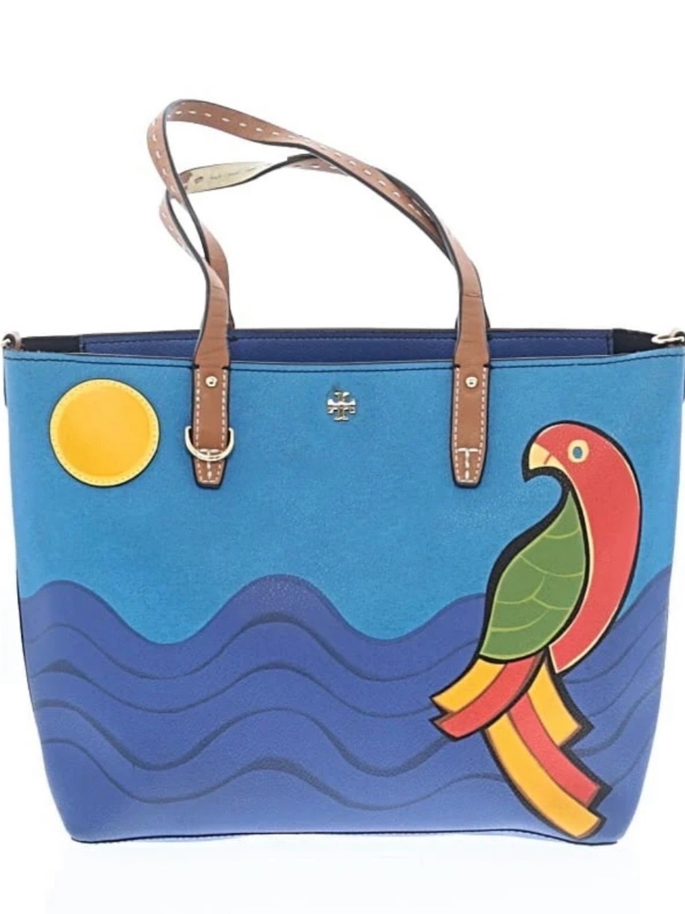 Tory Burch Blue Parrot Sun Tote bag purse